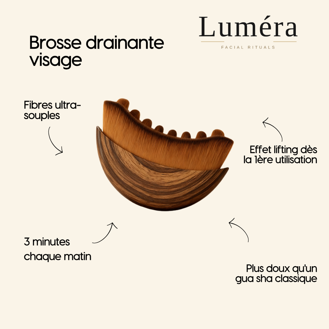 Brosse drainante visage — Luméra